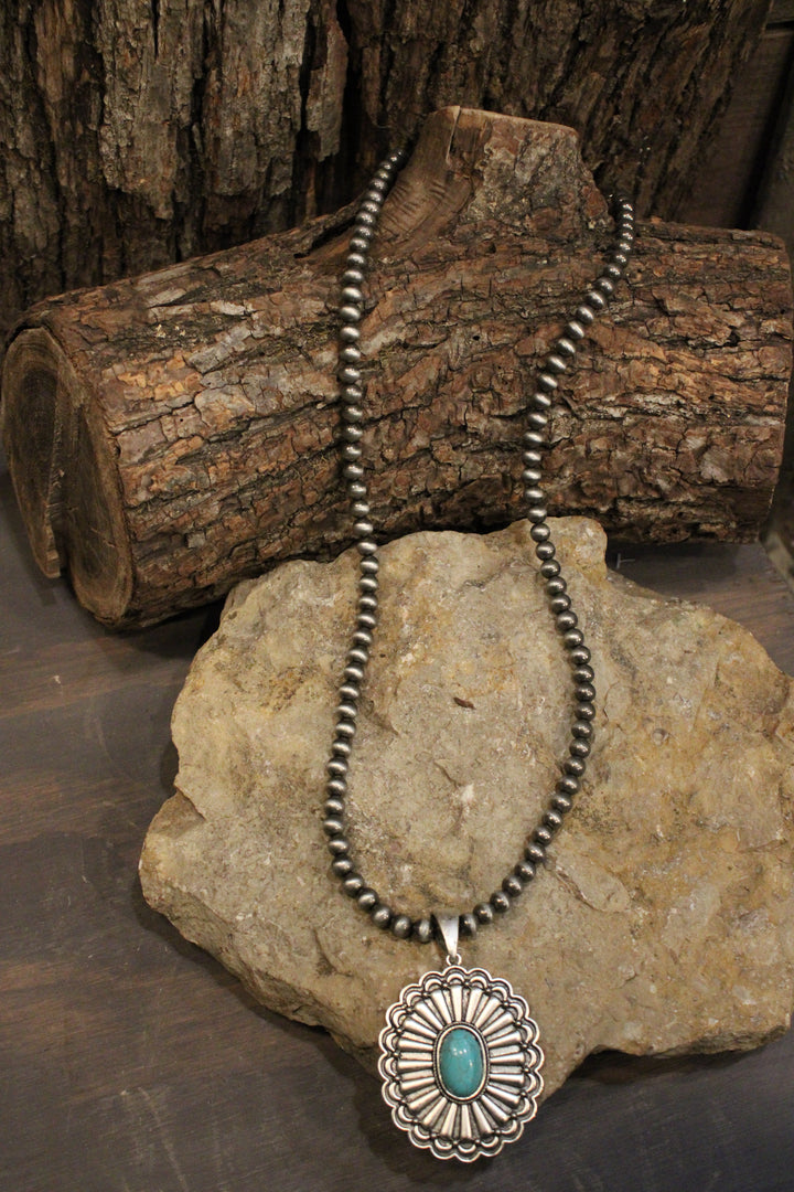 Pressed Prairie Flower Necklace