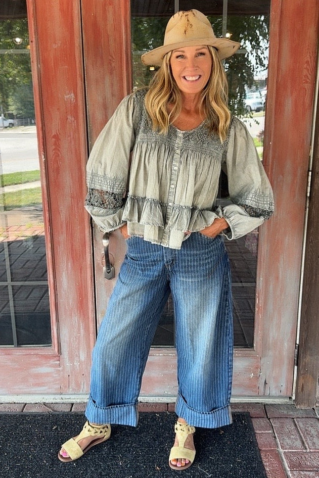 Smoke &amp; Lace Blouse