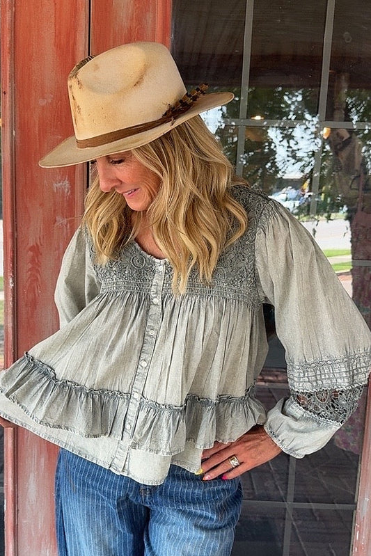 Smoke & Lace Blouse