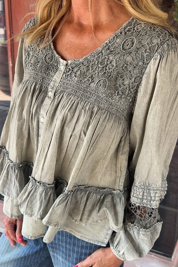 Smoke &amp; Lace Blouse