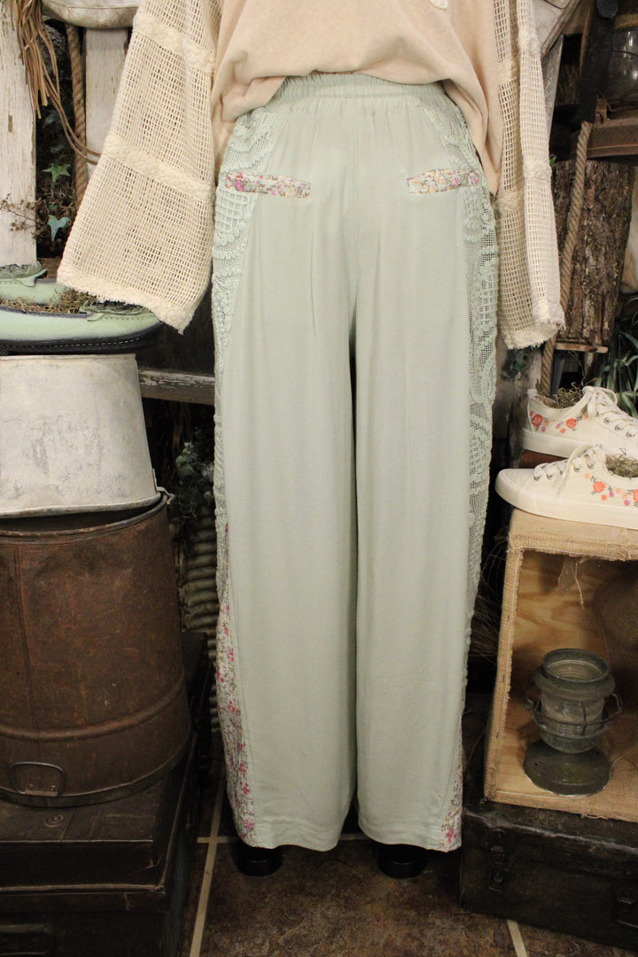 Mint Meadow Lace Pants