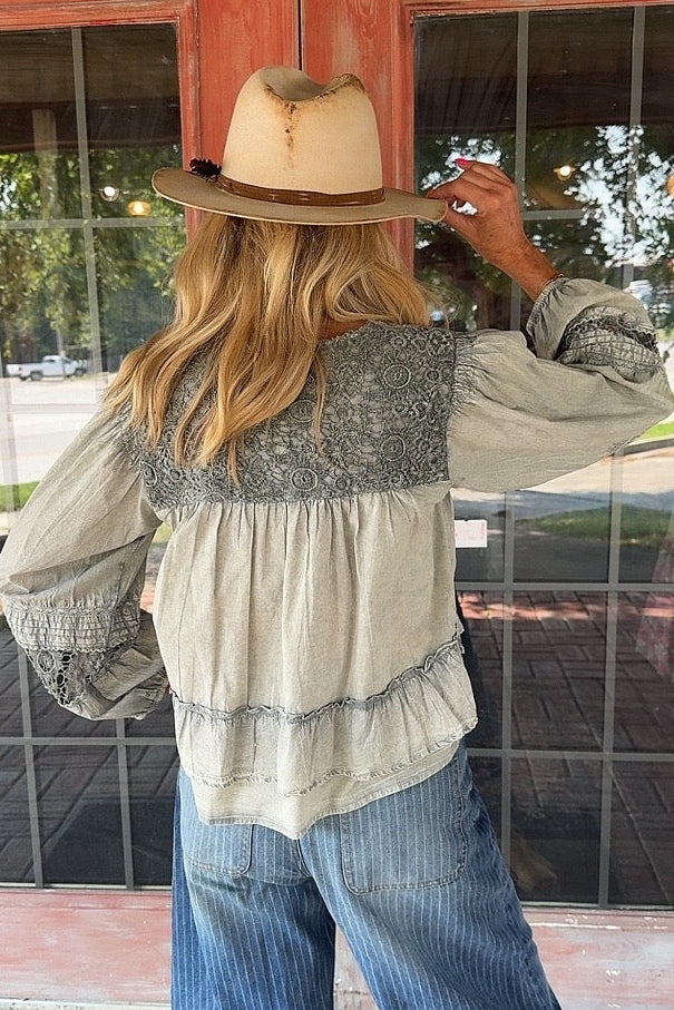 Smoke &amp; Lace Blouse