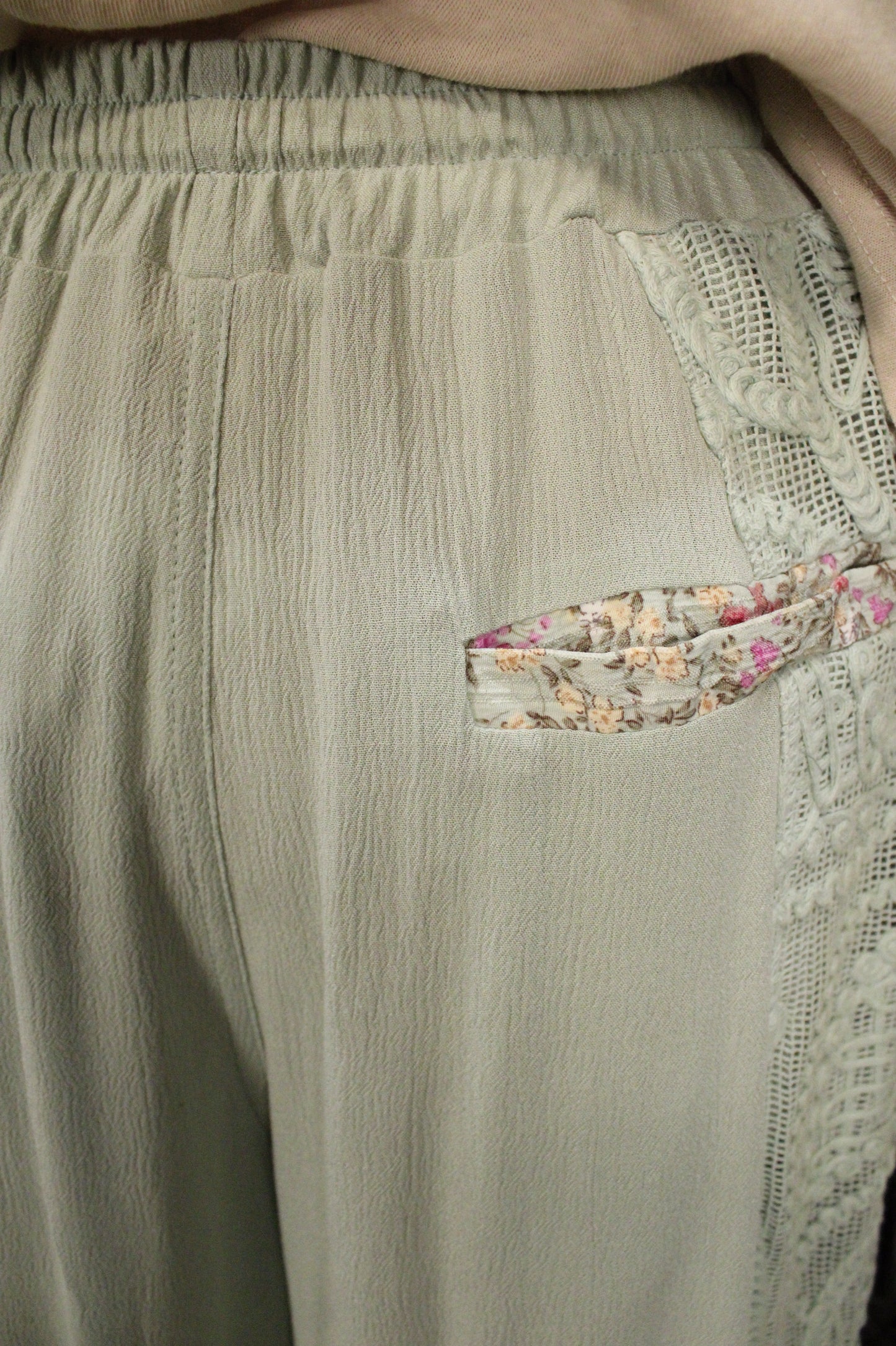 Mint Meadow Lace Pants