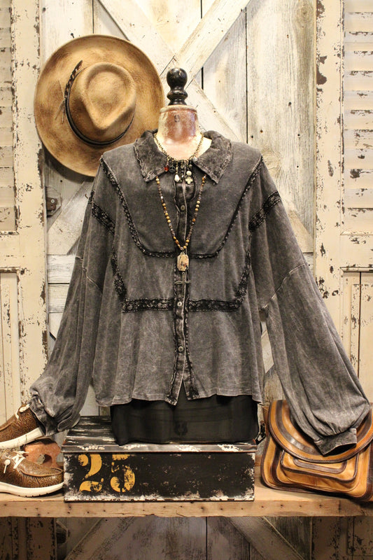 Bounce Back Black Blouse