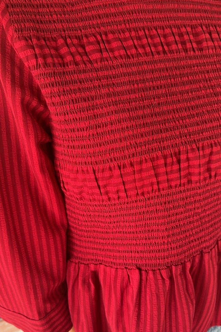 Crimson Charm Blouse