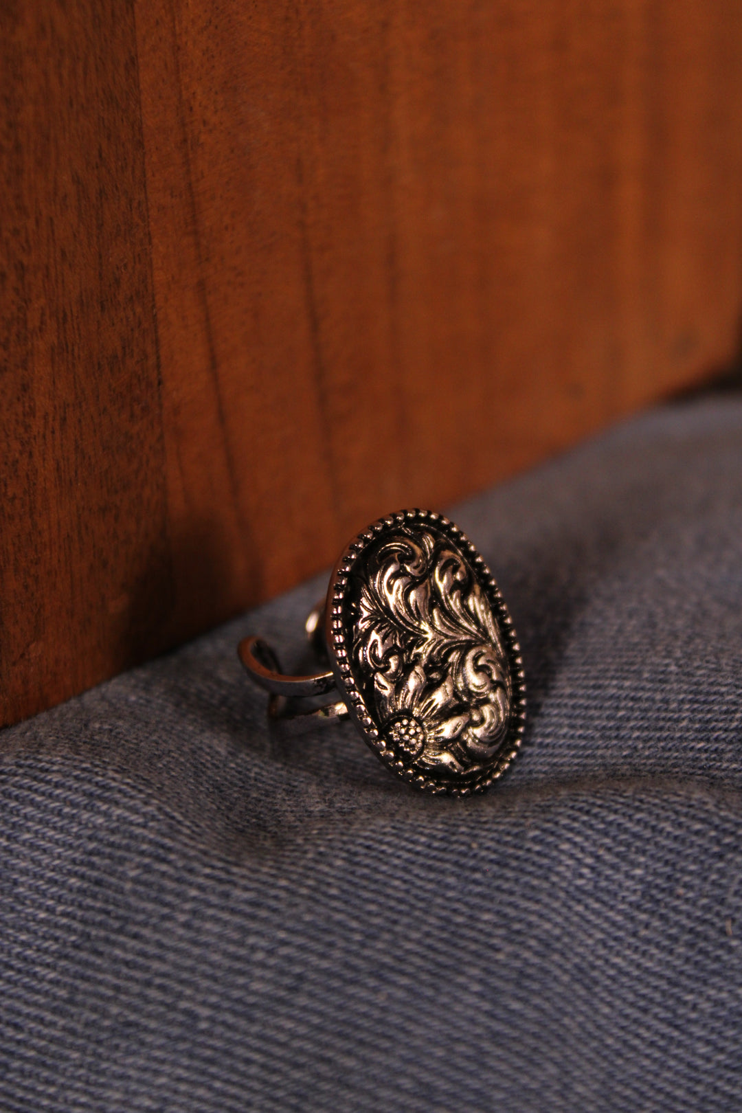 Etched Petal Ring
