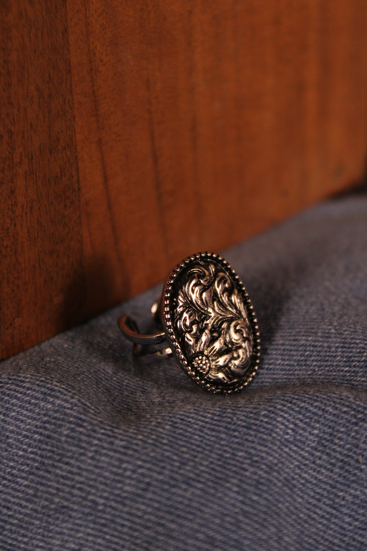 Etched Petal Ring