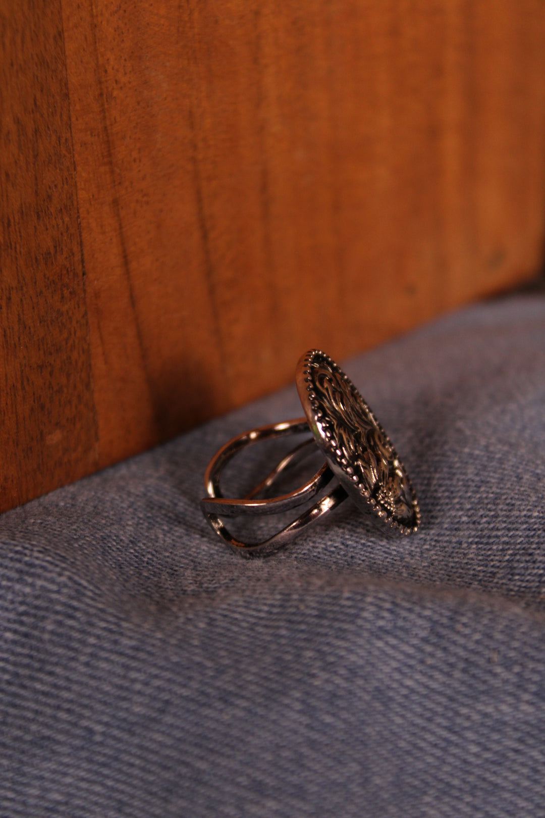 Etched Petal Ring