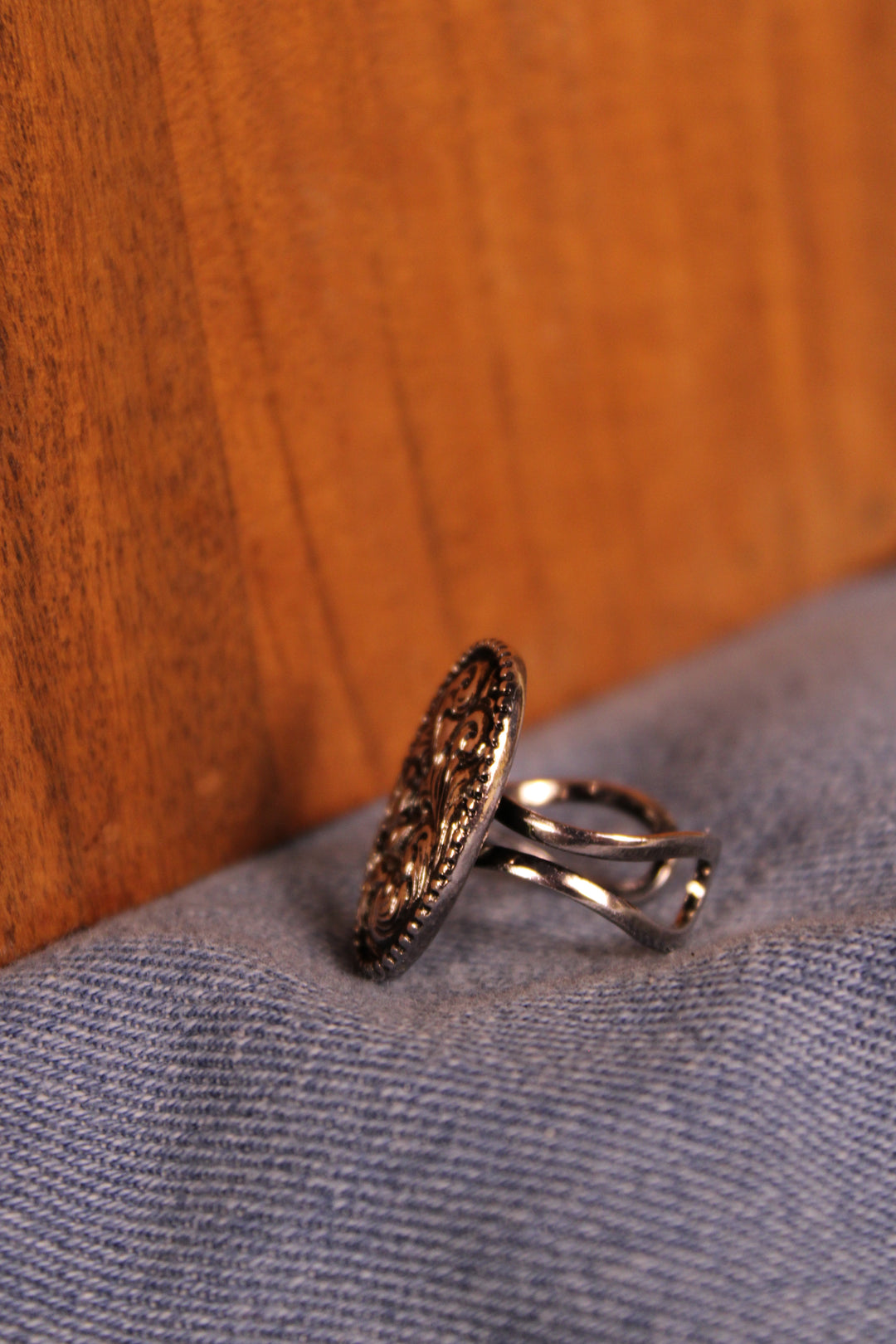 Etched Petal Ring