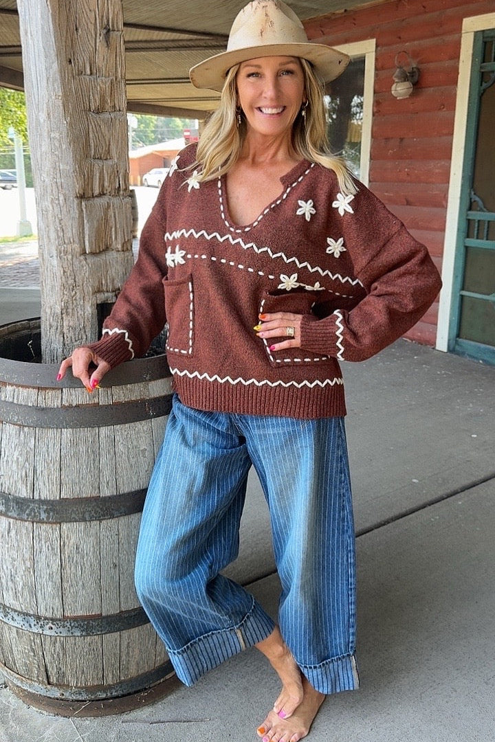 Ivory Thread Maple Knit Sweater