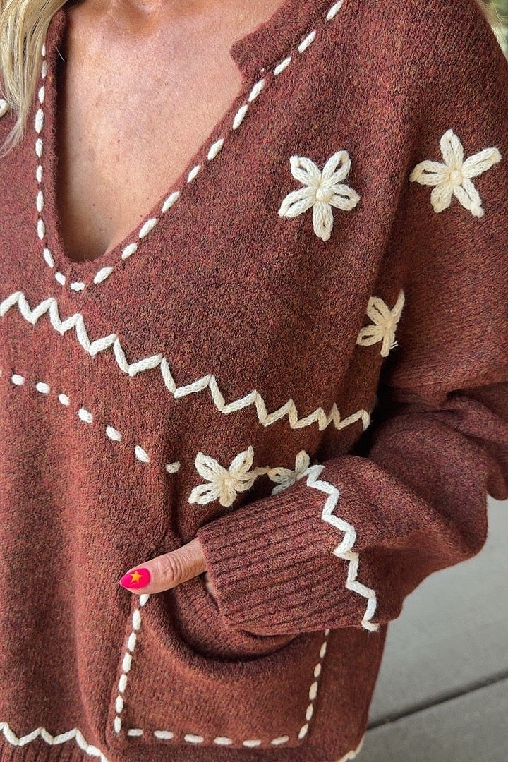 Ivory Thread Maple Knit Sweater