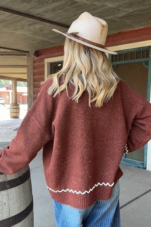 Ivory Thread Maple Knit Sweater