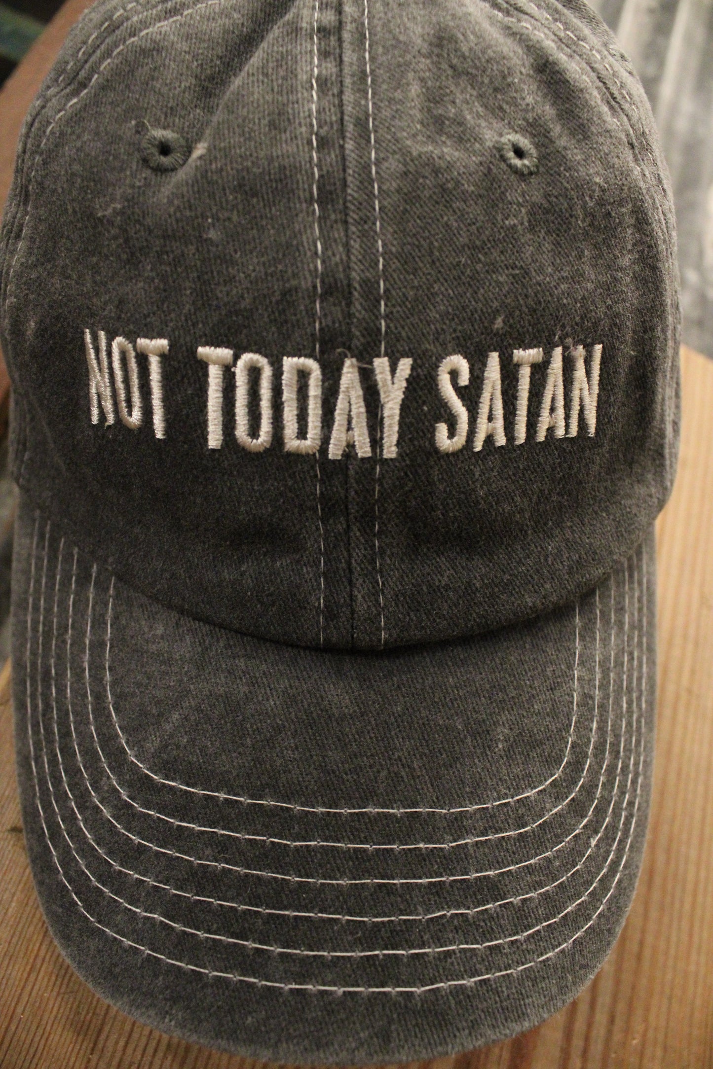 Not Today Satan Baseball Cap