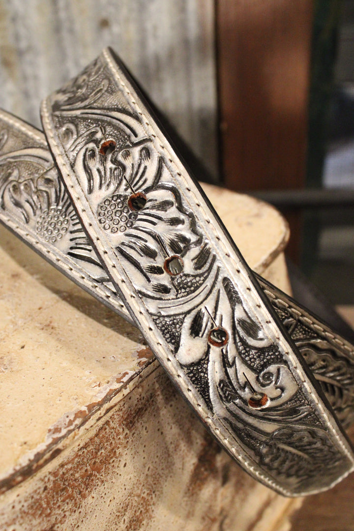 Silver Trails Leather Belt