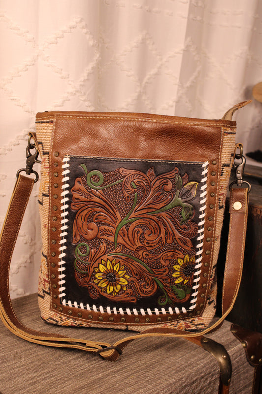 Desert Sunflower Tapestry Bag
