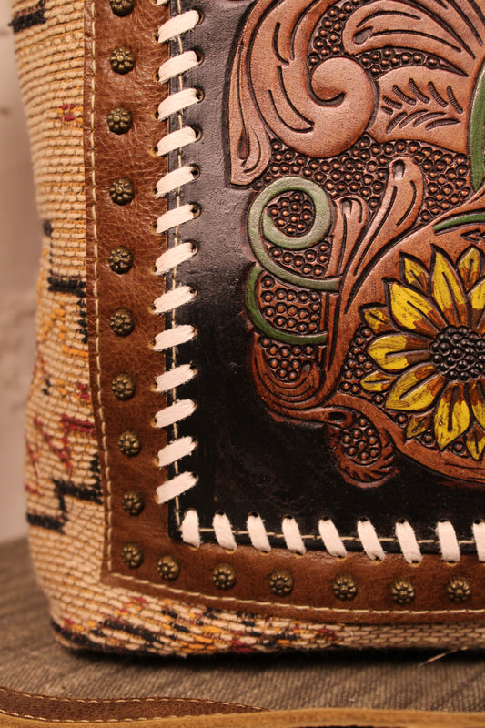 Desert Sunflower Tapestry Bag