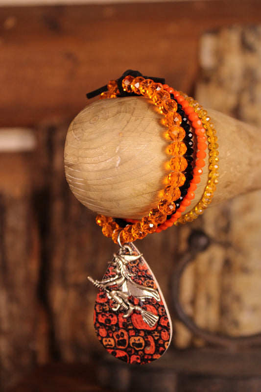Spooktacular Witch Charm Bracelet