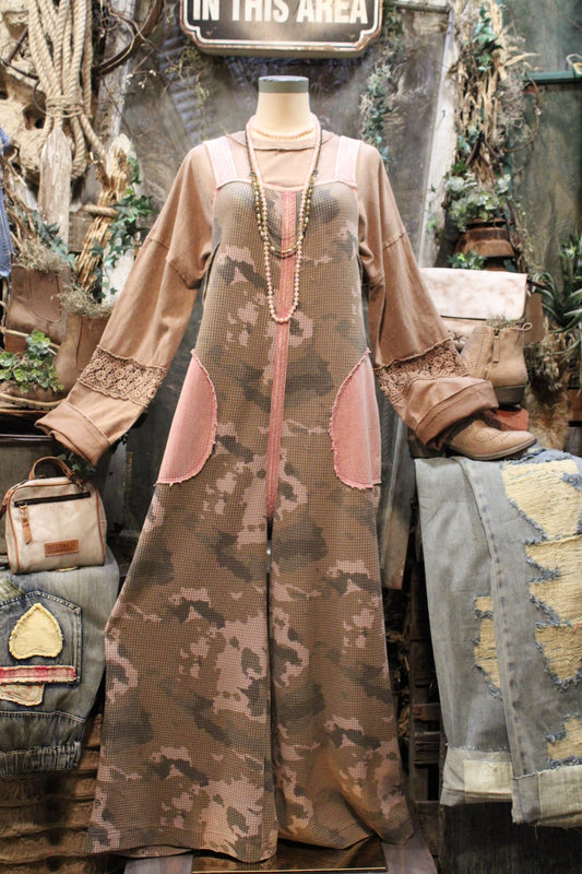 Hidden Rose Camp Overalls