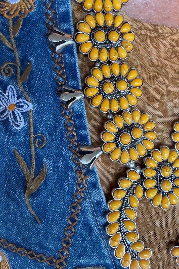 Squash Blossom Sunshine Necklace