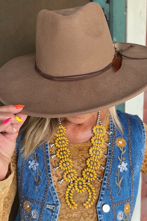 Squash Blossom Sunshine Necklace