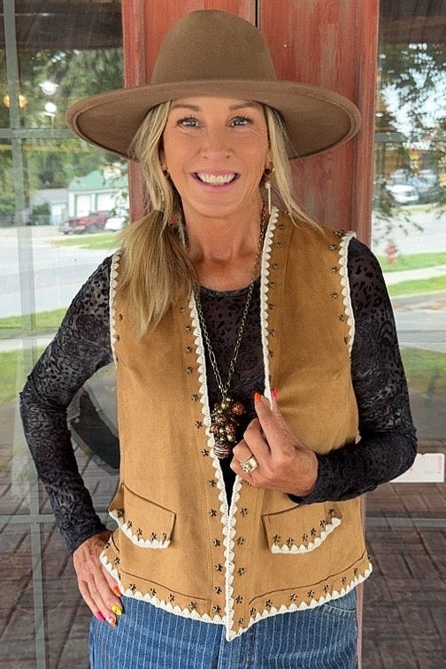 Cheyenne Soft Brown Vest