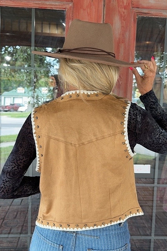 Cheyenne Soft Brown Vest