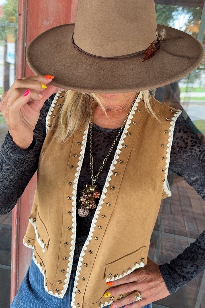 Cheyenne Soft Brown Vest