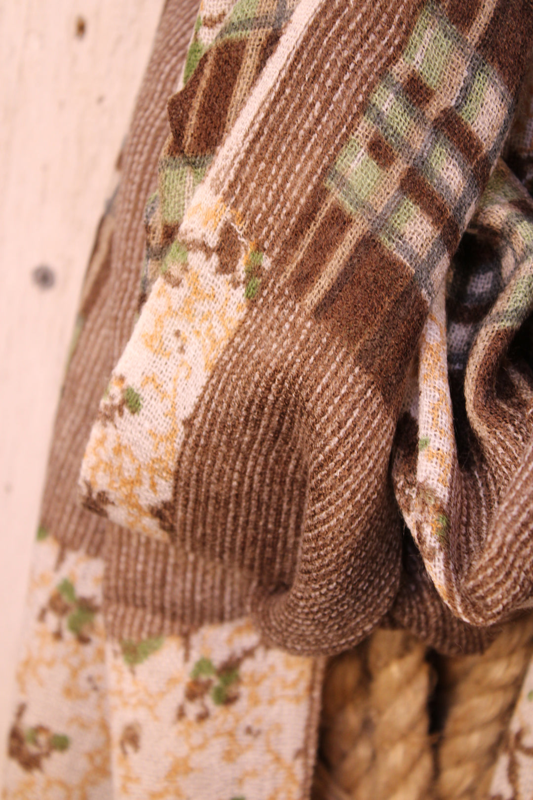 Cabin Comfort Cashmere &amp; Wool Brown Scarf