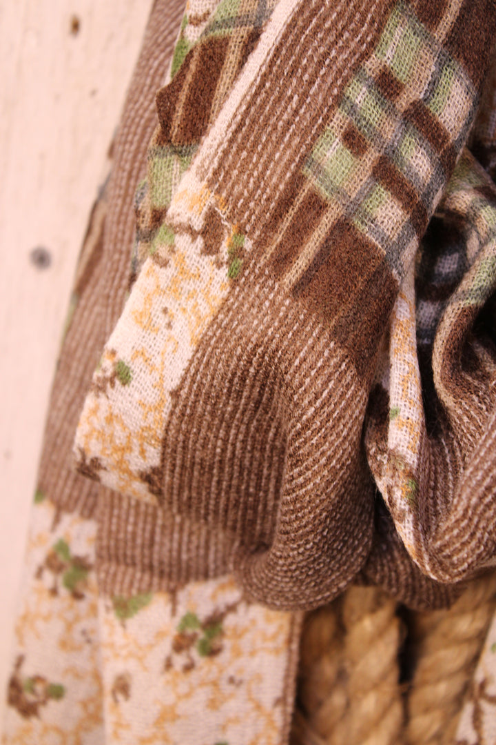 Cabin Comfort Cashmere &amp; Wool Brown Scarf