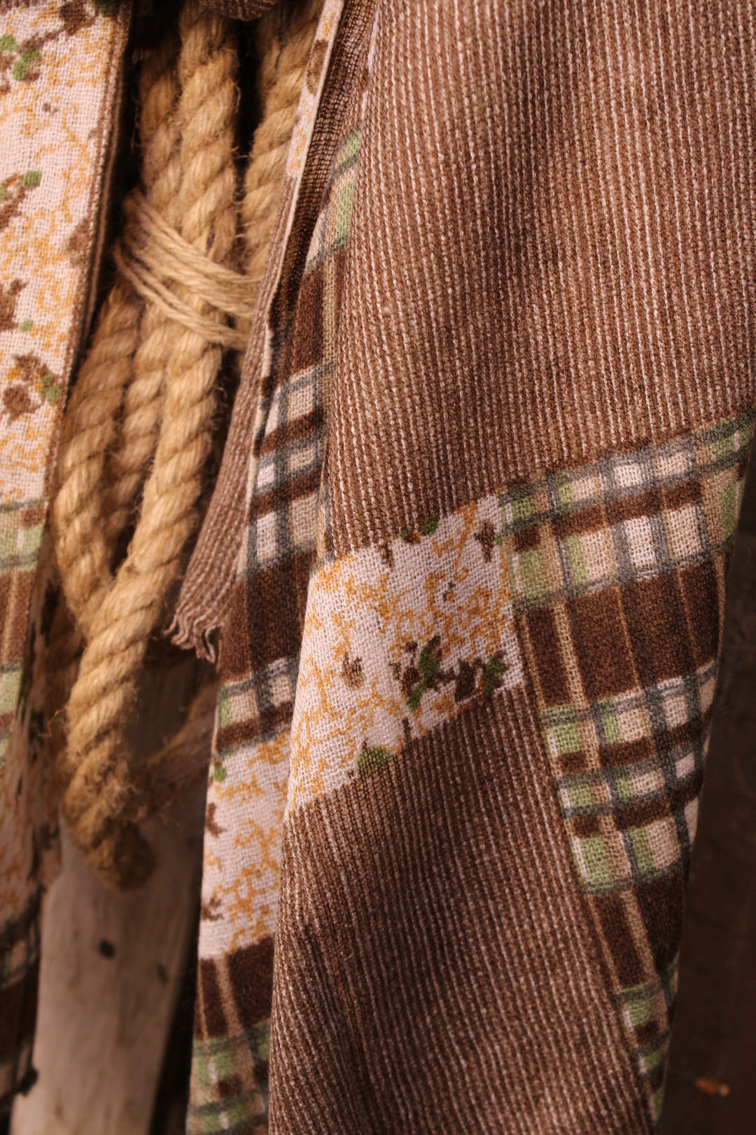 Cabin Comfort Cashmere &amp; Wool Brown Scarf