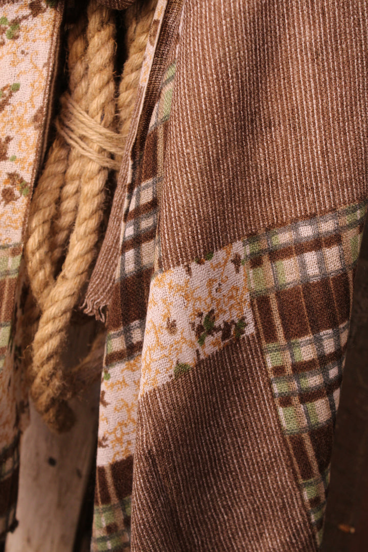 Cabin Comfort Cashmere &amp; Wool Brown Scarf