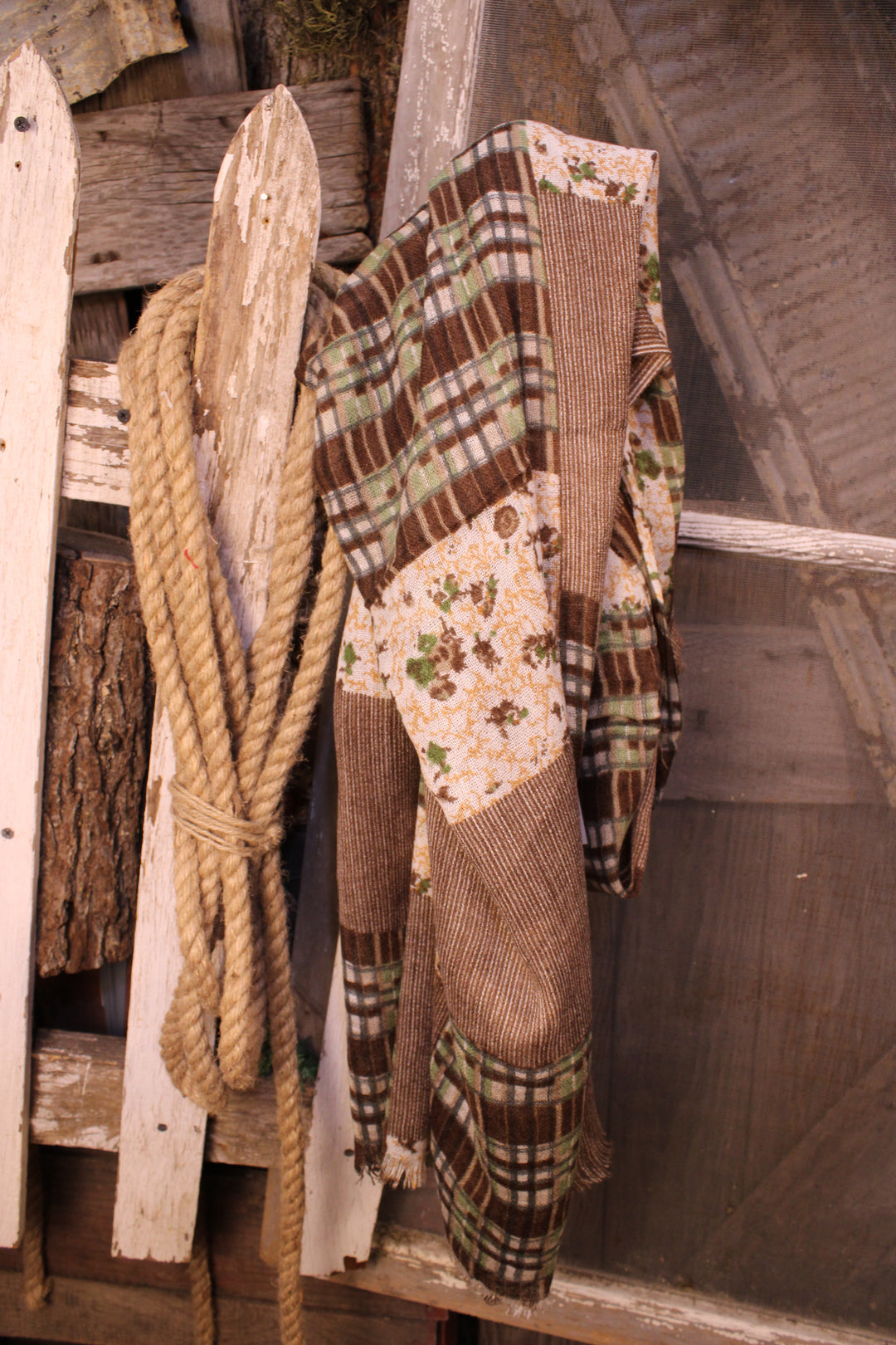 Cabin Comfort Cashmere &amp; Wool Brown Scarf
