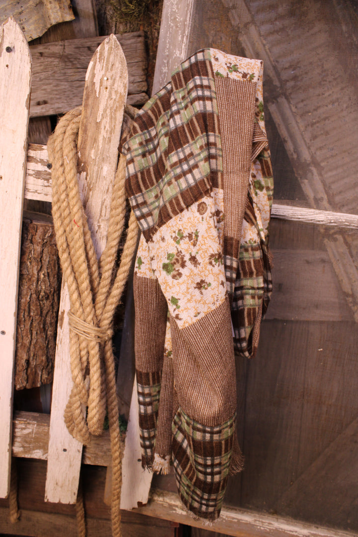 Cabin Comfort Cashmere &amp; Wool Brown Scarf