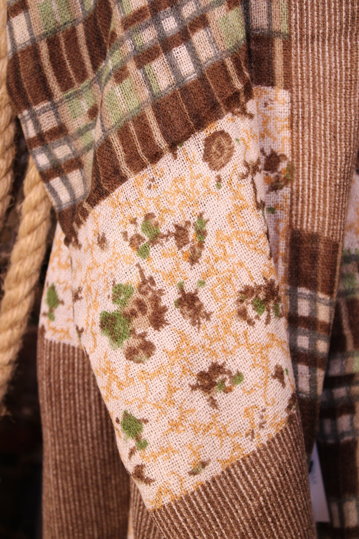 Cabin Comfort Cashmere &amp; Wool Brown Scarf