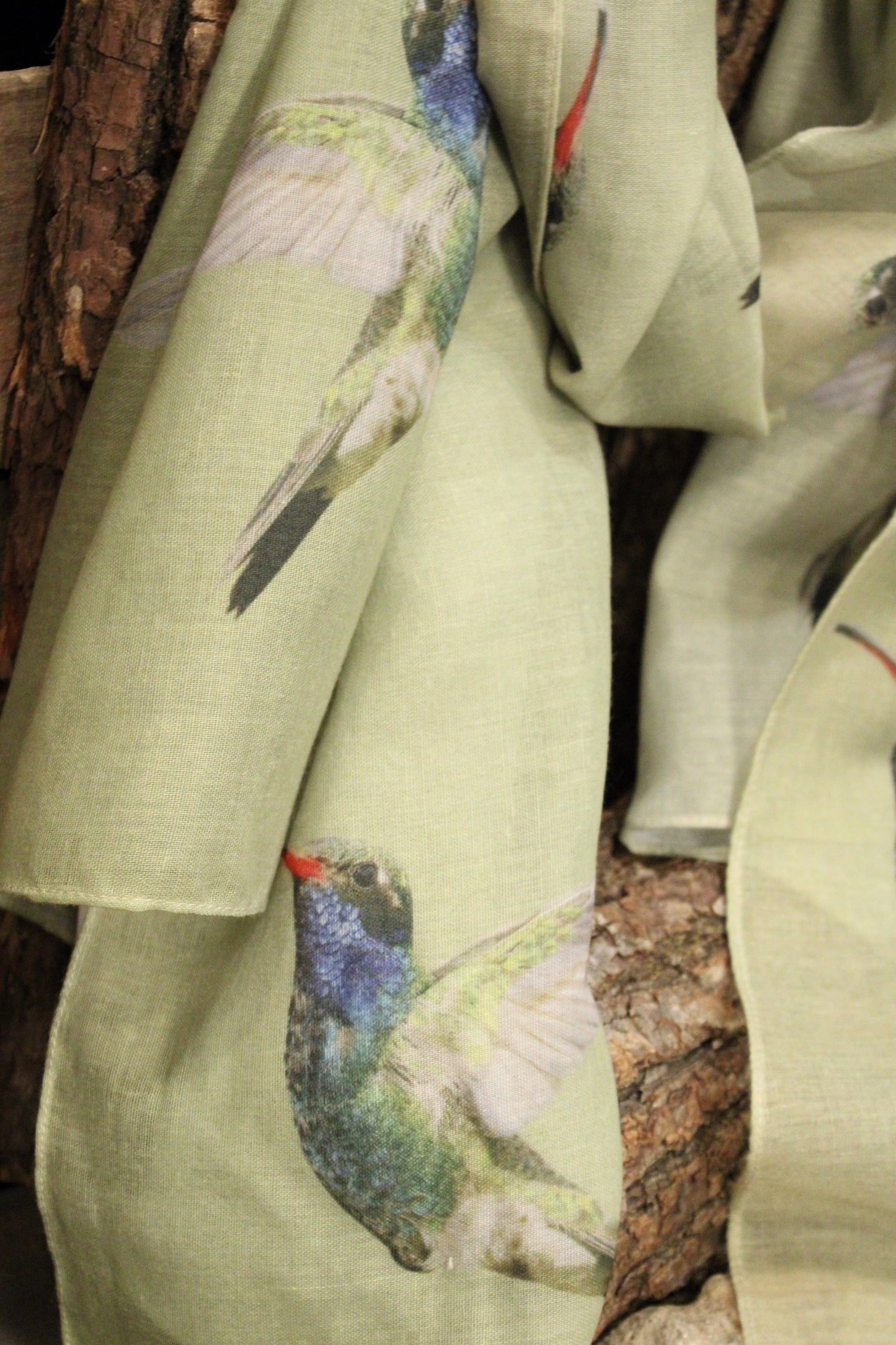 Botanical Flight Hummingbird Scarf