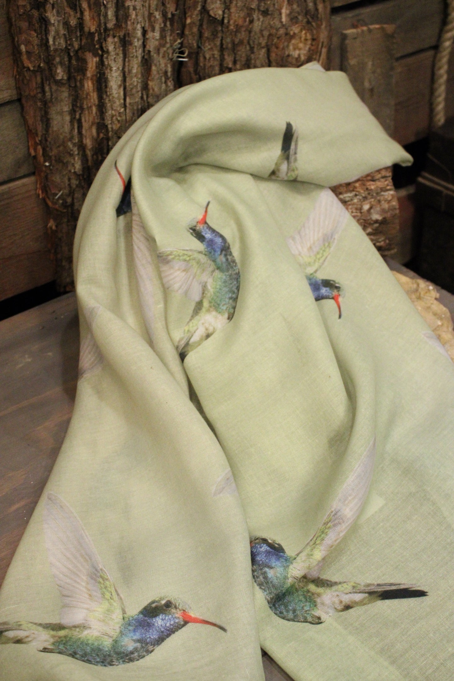 Botanical Flight Hummingbird Scarf
