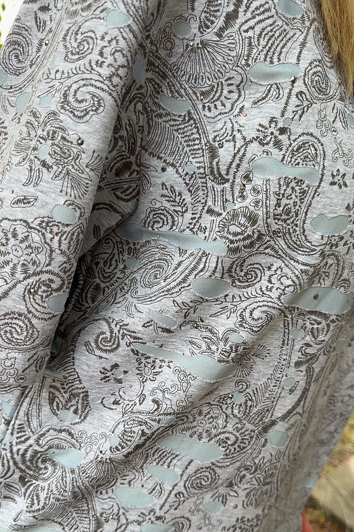 Distressed Paisley Tee