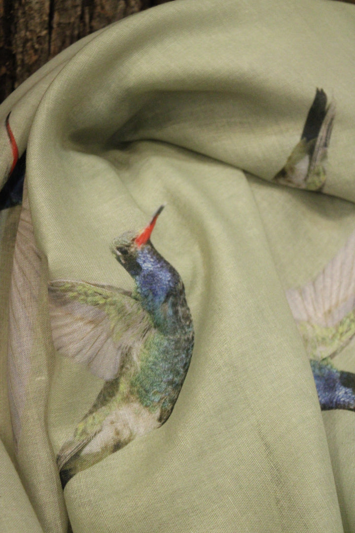 Botanical Flight Hummingbird Scarf