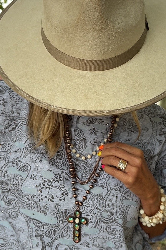 Serenity Stacked Cross Necklace