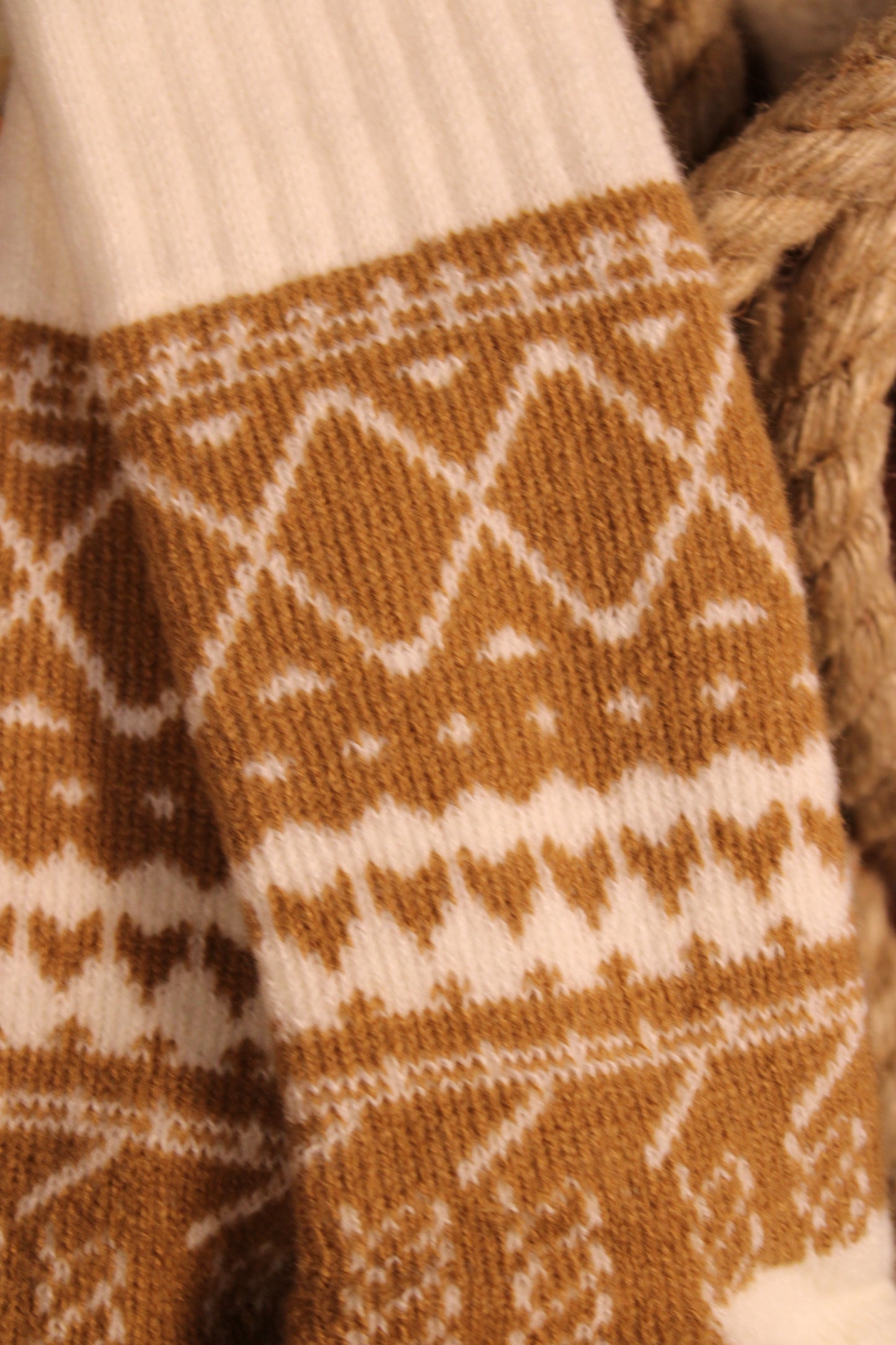 Turmeric & Cream Winter Socks