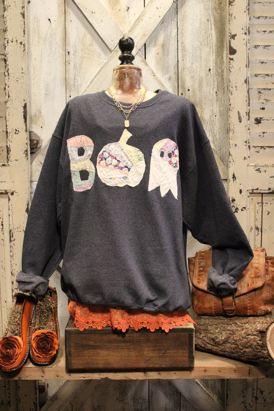FGO We Boo Long Together Vintage Quilt Sweatshirt