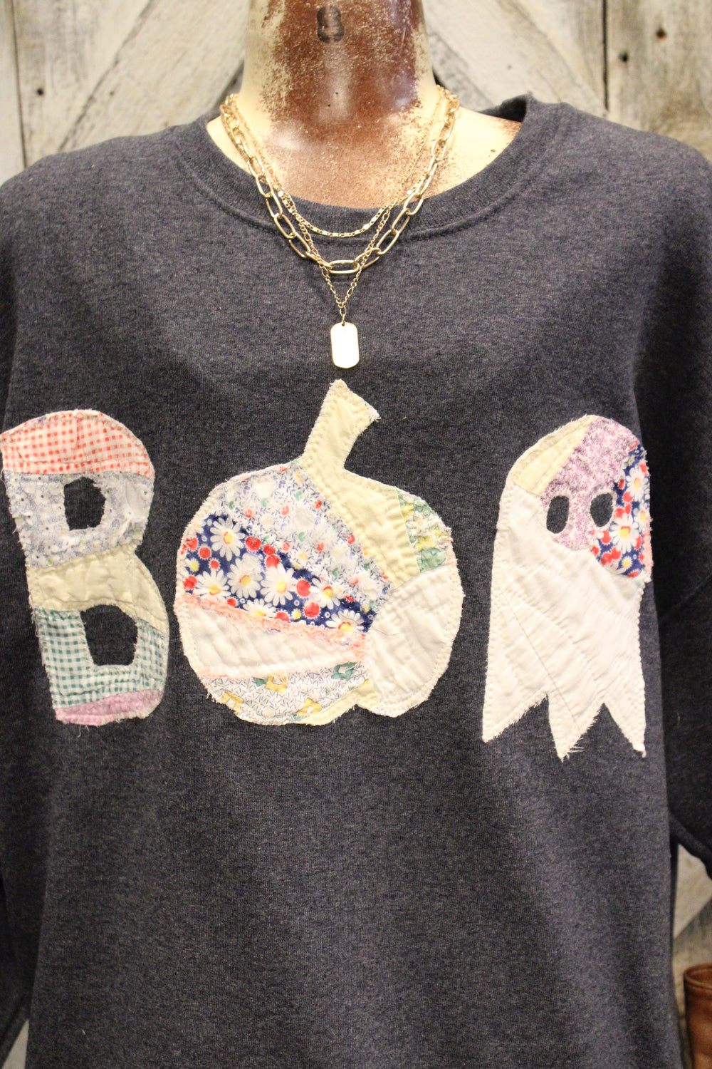FGO We Boo Long Together Vintage Quilt Sweatshirt