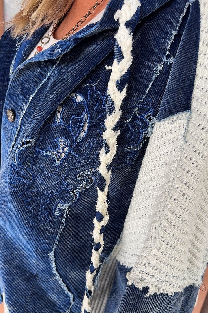 Bluebell Hooded Corduroy Jacket