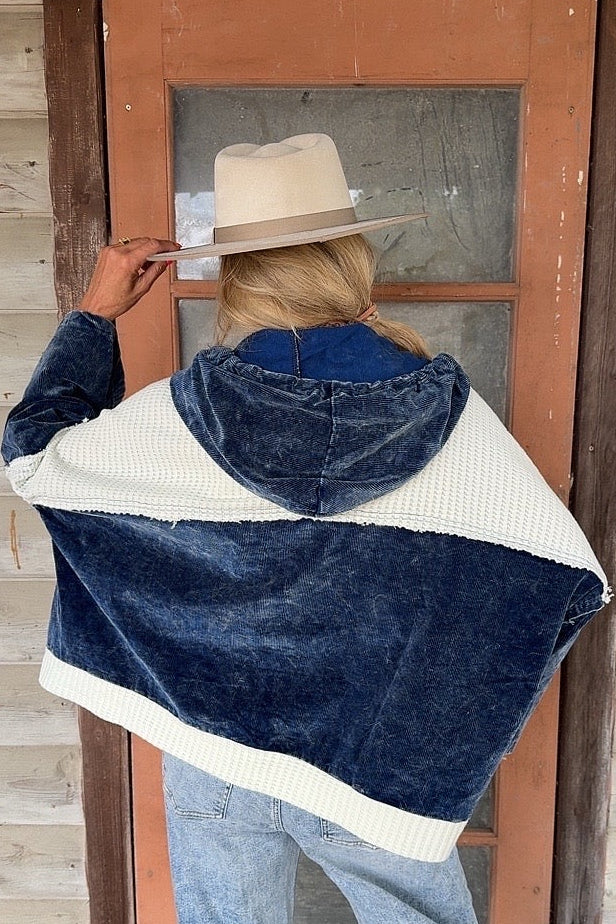 Bluebell Hooded Corduroy Jacket