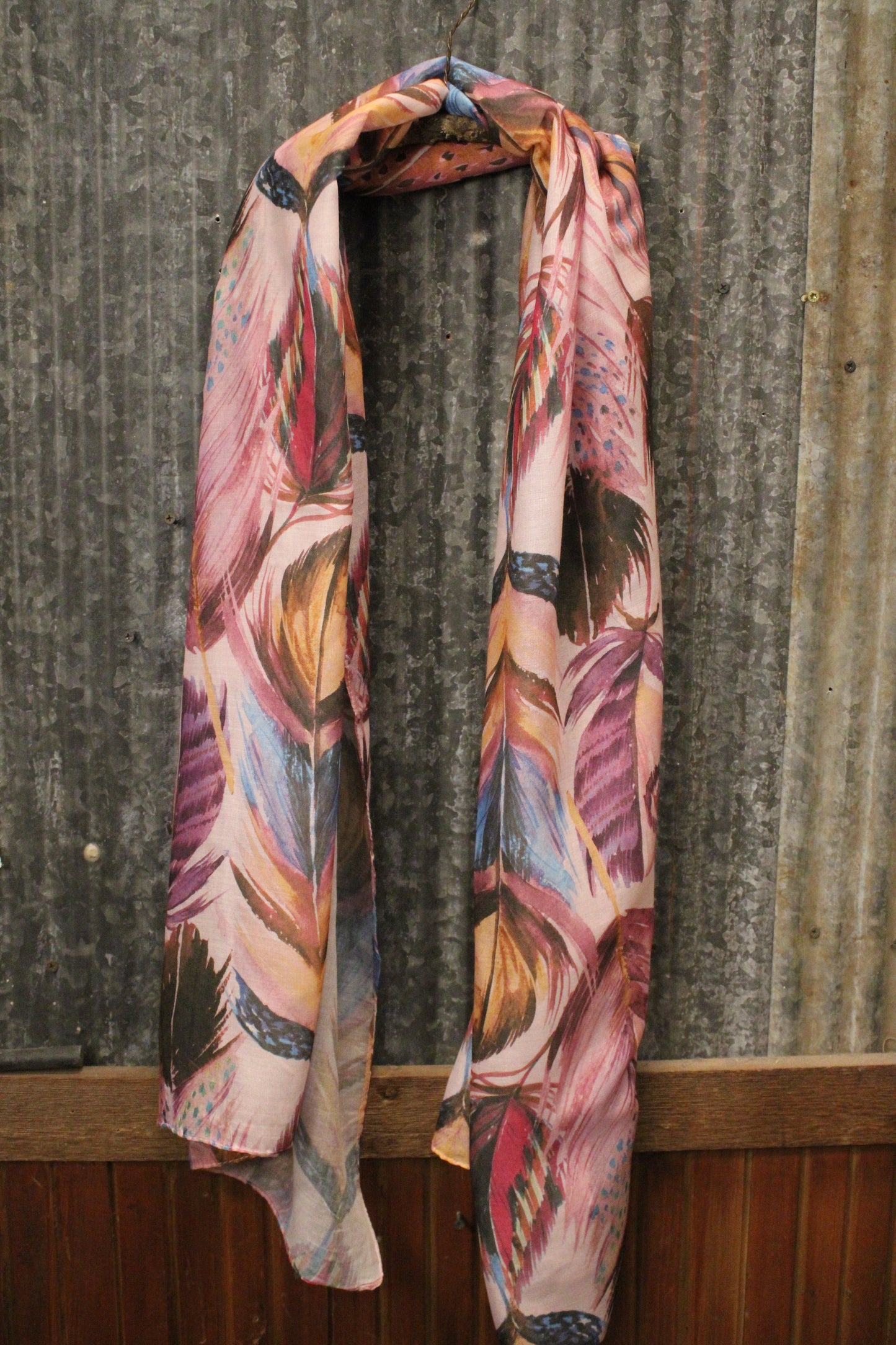 Pastel Plume Bliss Scarf