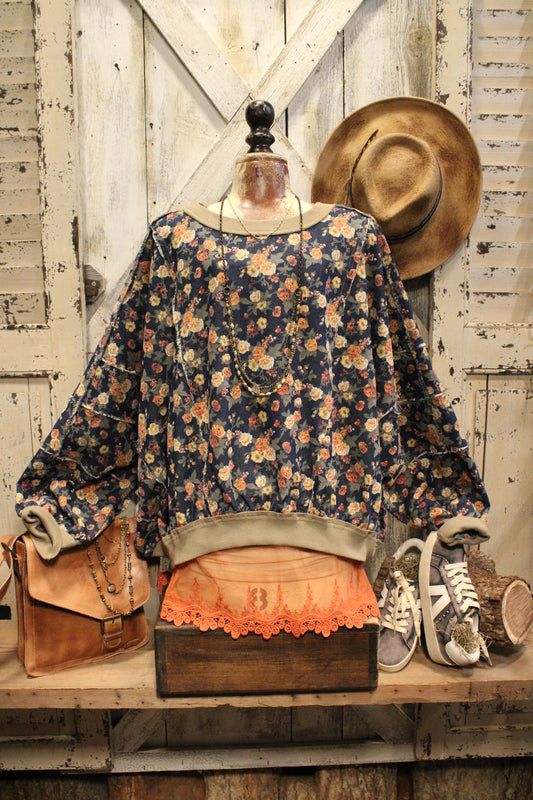 Rust & Roses Denim Casual