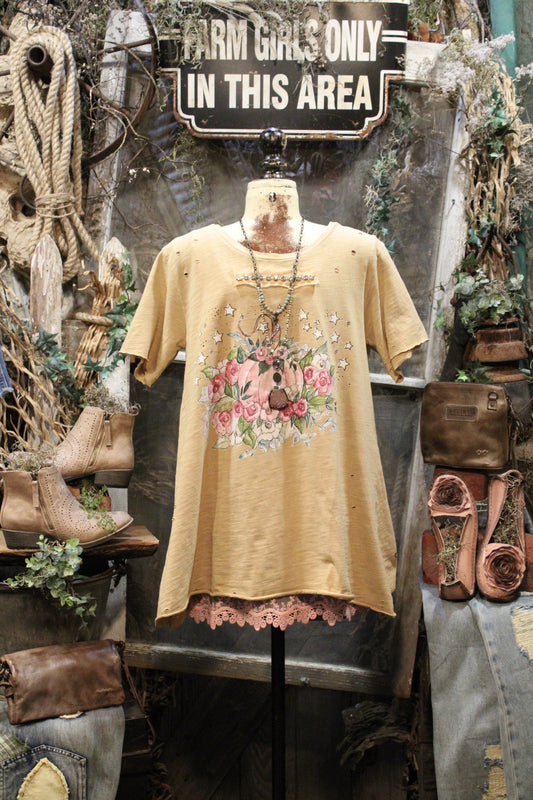 Tattered Pumpkin Tee
