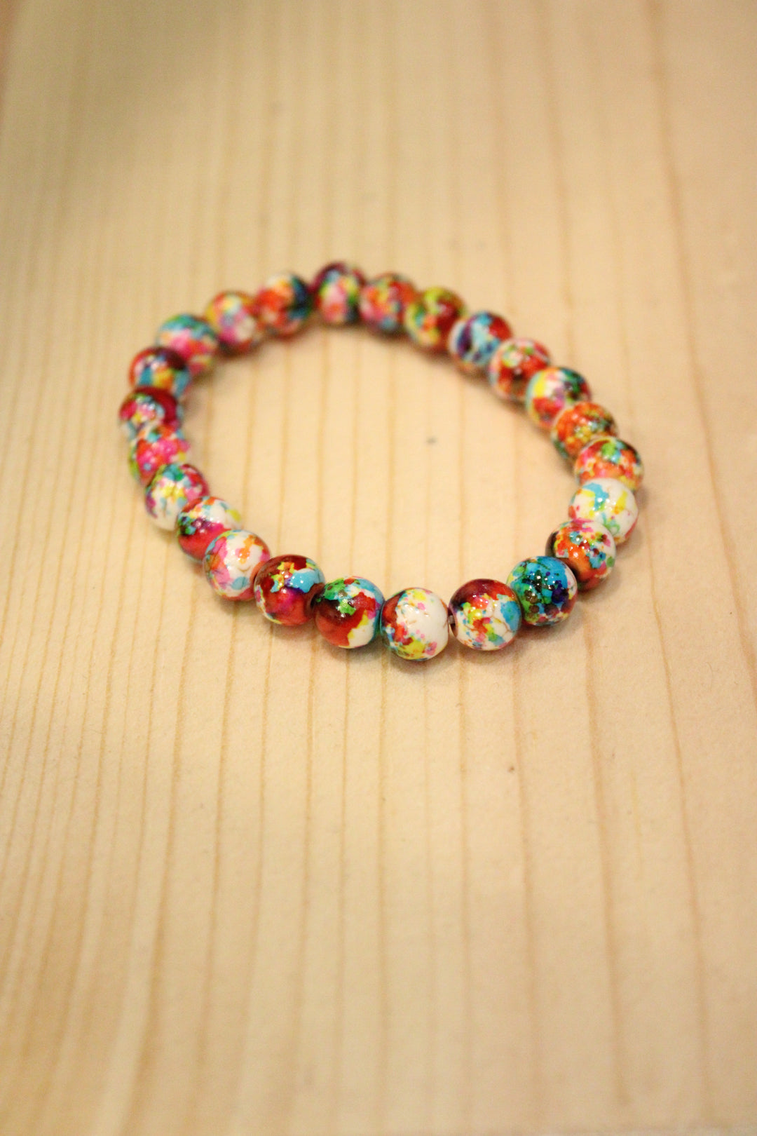 Rainbow Beaded Bracelet