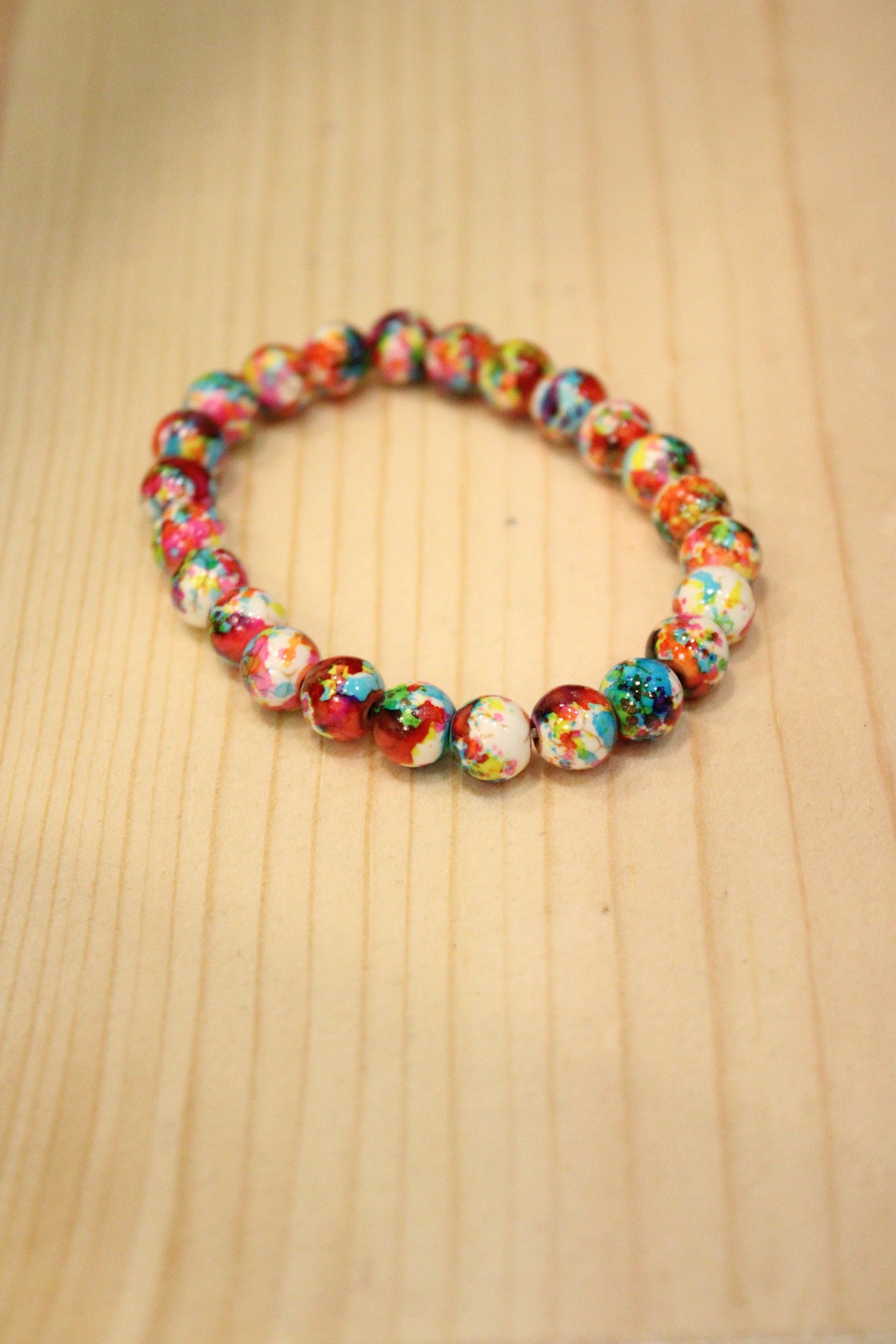 Rainbow Beaded Bracelet