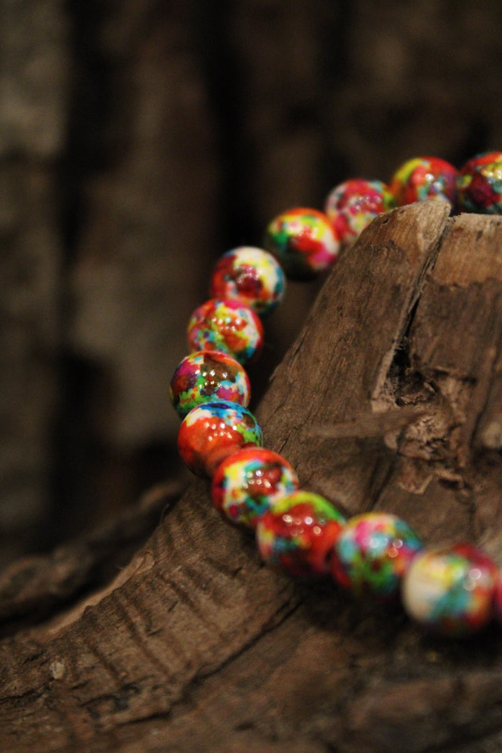 Rainbow Beaded Bracelet